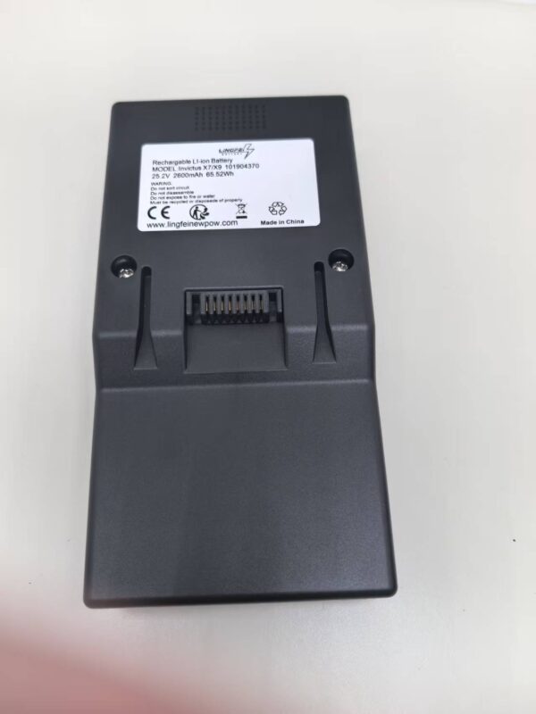 Replacement Battery for Genius Invictus X7, X7-01, X9, X9-01, A8, A9 Vacuum Cleaner, Replacement for Battery Model 101904370, ZB1669-7S1P-01, 25.2 Volt, 2500 mAh, 63 Wh.