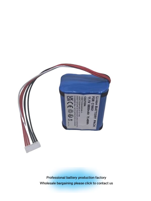 10.8 V 6800 mAh Lithium Battery Suitable for Marshall Tufton Bluetooth Speaker Battery C196G1-3 - 图片 3