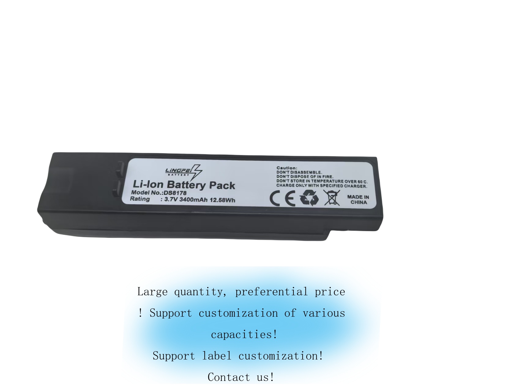 DS8178 Battery Compatible with Zebra DS8100 DS8178 DS8170 Series Barcode scanners BTRY-DS81EAB0E-00 BTRY-ZDS81EAZB0E-00 81-176890-01 71-176890-01 AS-000231-01 3.7V
