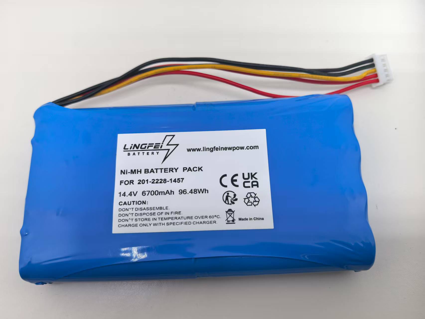 Vacuum Cleaner Battery, Compatible with Ecovacs 201-2228-1457 Vacuum Cleaner, (Li-ion, 14.4V, 56700mAh) Ultra High Capacity, Replacement for Ecovacs 201-2228-1457 Battery