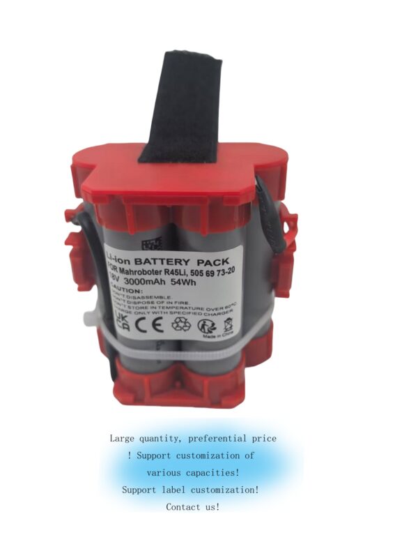 18 V   2500mAh/3000mAh/3500 mAh Lithium Replacement Battery for Gardena Robotic Lawnmower R38Li R40Li R45Li R50Li R70Li R75Li R80Li for Flymo Robotic Lawnmower 1200R for Husqvarna Automower 105 305 308 308x