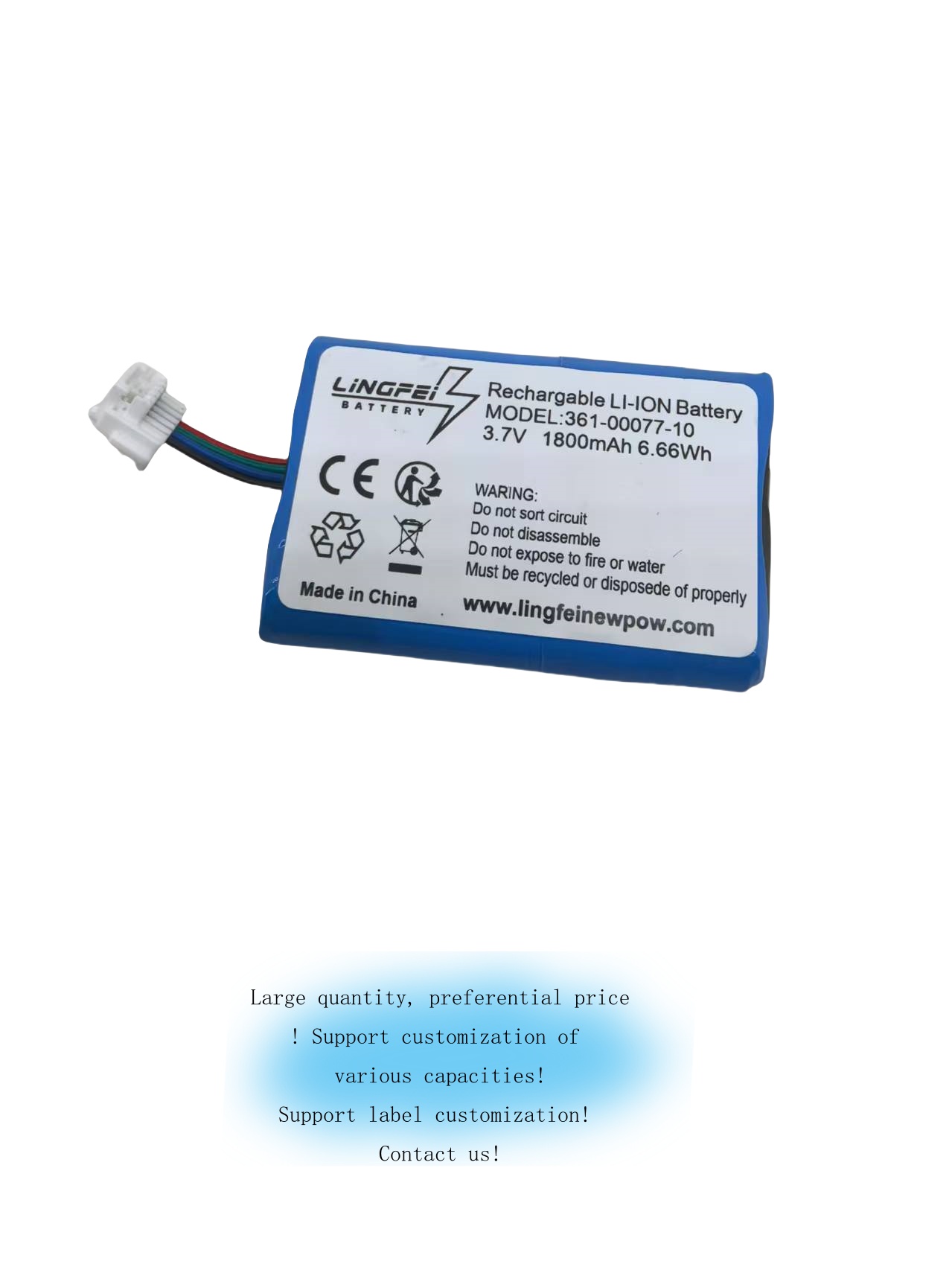 Replacement Battery for Zumo 590, Zumo 590LM, Zumo 595 Part NO 010-12110-003, 361-00077-00, 361-00077-10