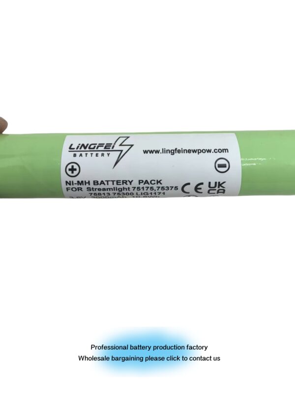 Battery Compatible with Pelican Streamlight 75735, 75736, 75737, 75813, 76000, 76001, 76002 Torch Head Torch (3000mAh, 3.6V, NiMH) - 图片 3