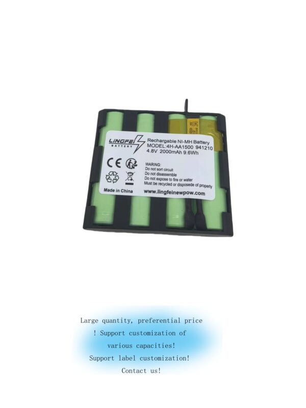 Battery Replacement for Compex 941210, 941213, 4H-AA1500, 4H-AA2000 for Medical Technology (2000 mAh, 4.8 V, NiMH)