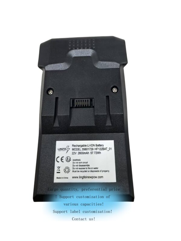 35601729, B012, HF122BAT, Replacement Battery for Hoover HF122PTA011, HF122RH, HF122RH011, HF122RPT, HF122RPT001, HF122UH 011 2600mAh - 图片 4