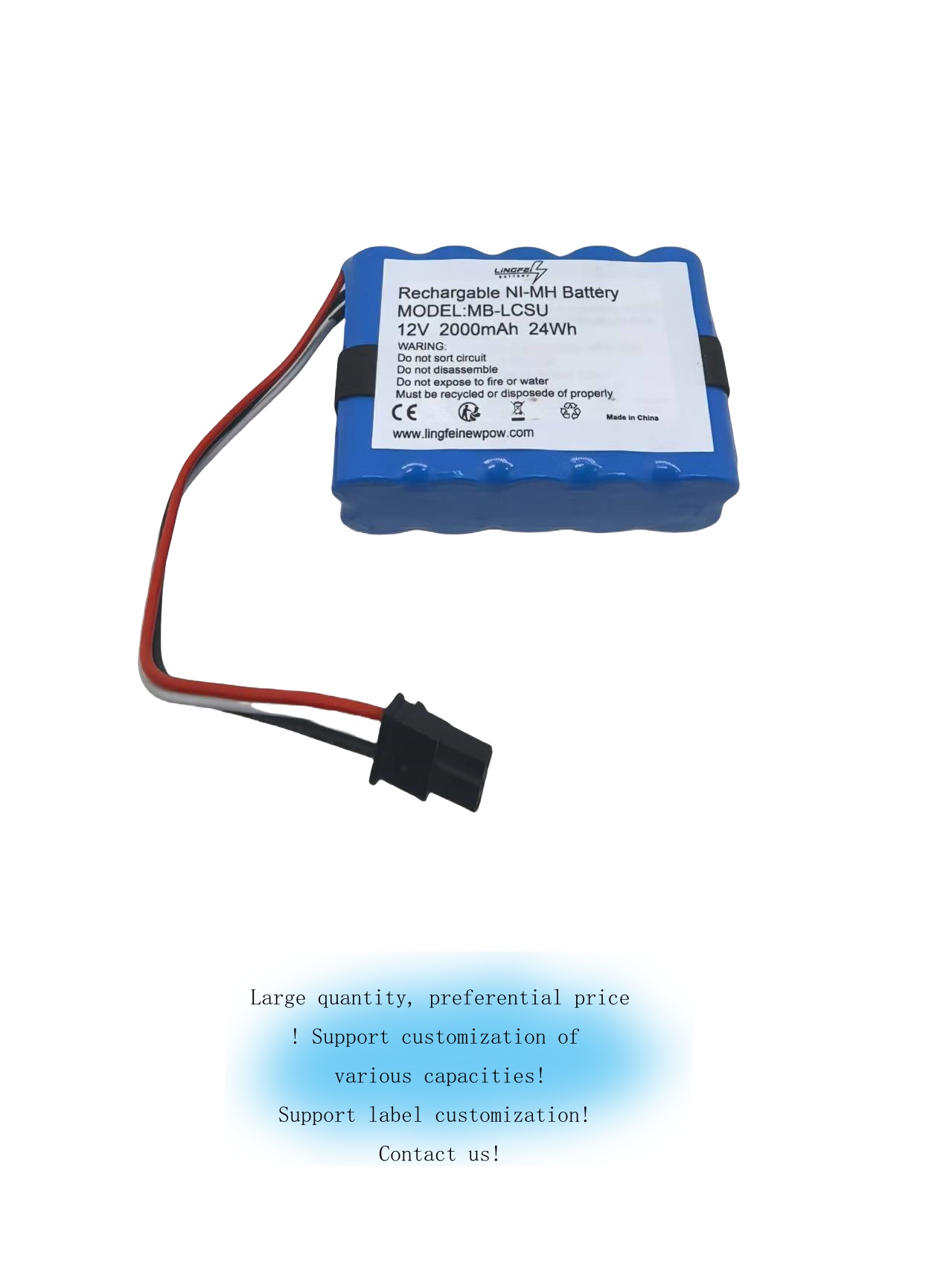 New 2000mAh Replacement Battery for LCSU 3, LCSU 4, LCSU3 Suction Unit, LCSU4 Suction Units