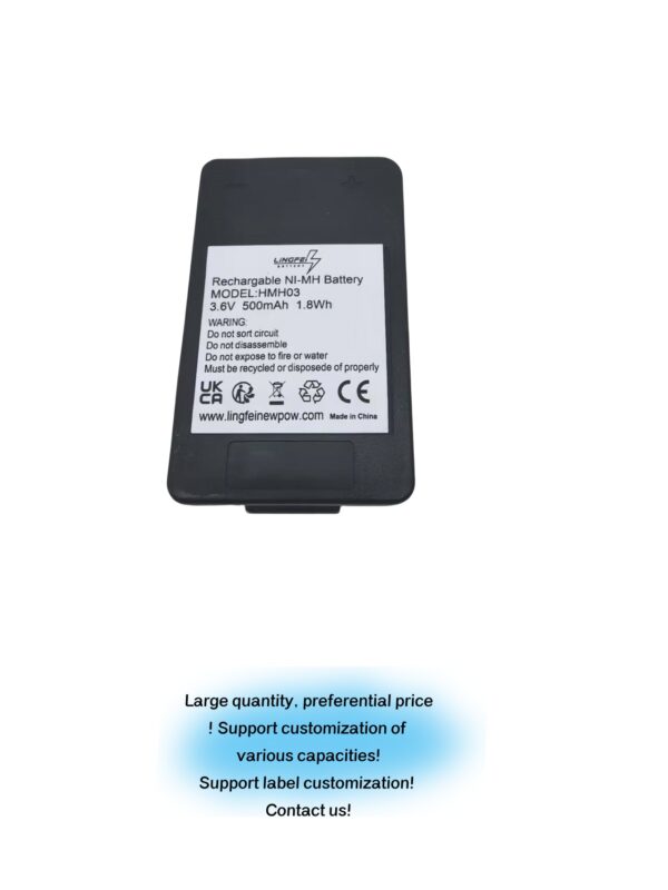 MHM03 3.6V 500mAh Ni-MH Rechargeable Battery Fit for Autotek Control Battery IP65 Battery (3.6 Volt, 0.5 Ah, Ni-MH, Rechargeable)