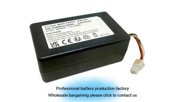 Peakbatt DJ96-00193C, DJ96-00202A,DJ96-00193B,DJ96-00193E,DJ96-00193F VCA-RBT71, 4600mAh Battery Replacement for Samsung SR20K9000UB, VCA-RBT71, VR10M701CUW/GE, VR10M701PUW, VR10M702CUW/GE, VR10M702PUW - 图片 4