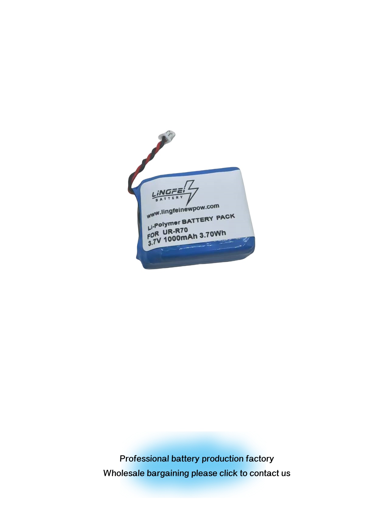 Li-ion Replacement 3.7V 1000mAh UR-R70 Bluetooth 2D Wearable Ring Barcode Scanner Battery for Urovo R70
