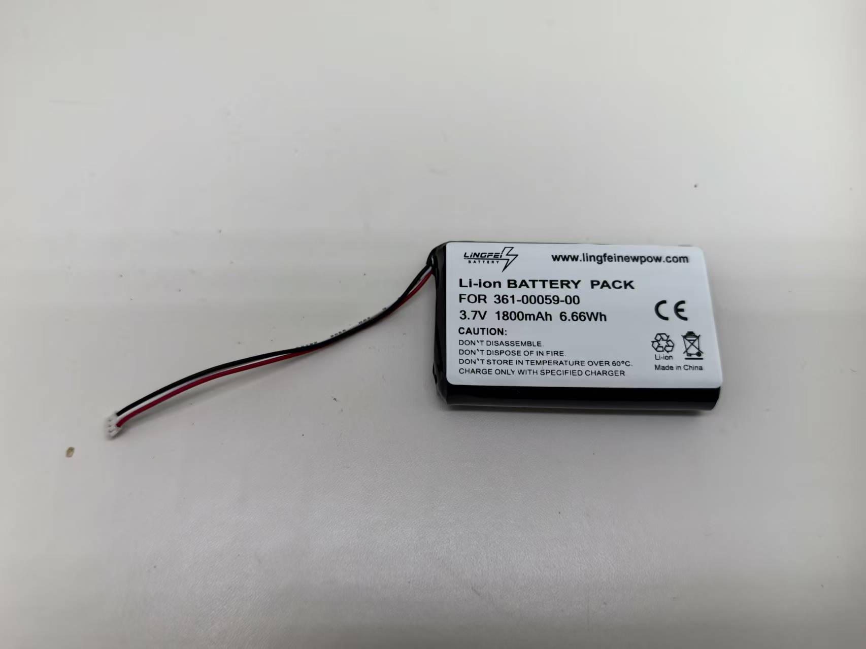 1800mAh Battery Replacement for ZUMO 350LM 361-00059-00 (3.7V)