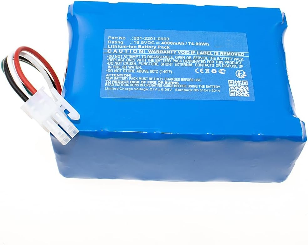 Replacement Battery for Ecovacs Baize, G1-800, G1-800G, Goat G1, Goat G1 1600, Goat GX, GX-600 PN:Ecovacs 201-2201-0903, 201-2325-010, 201-2325-0104 S21-Li-185-5800, S26-LI-180-4000 5200mAh / 96.2Wh - 图片 3