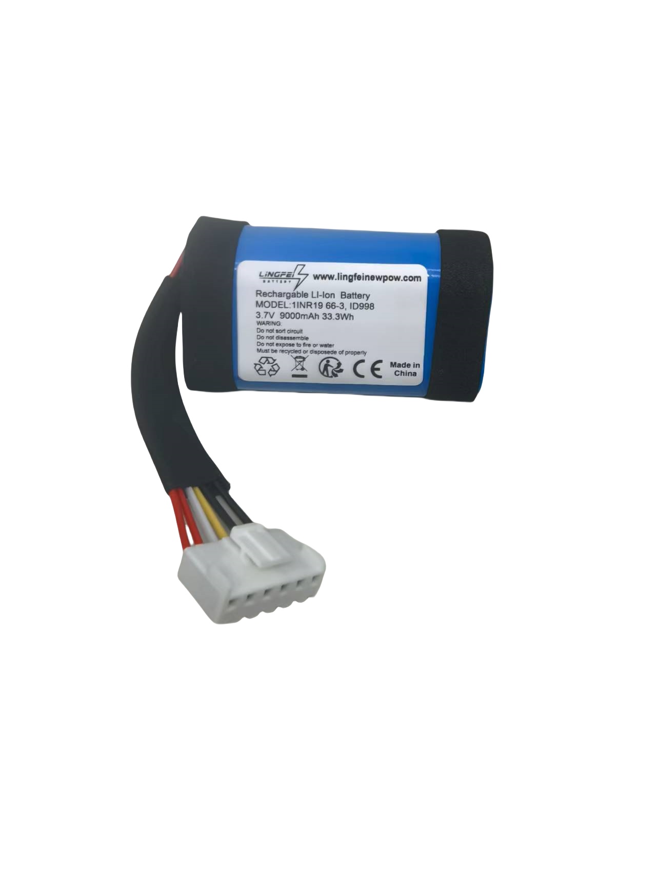Replacement for JBL 1INR19/66-3 Battery – Fully Compatible with Charge 4, Charge 4BLK, Charge 4J, CHARGE4BLUAM, ID998, SUN-INTE-118 – (9000mAh Li-ion)